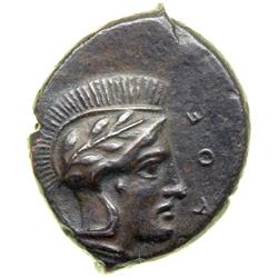 Sicily, Athe…, c. 357-336 BC (or a bit earlier). AE 13