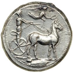 Sicily, Messana, 425-421 BC. AR Tetradrachm (16.9 g)