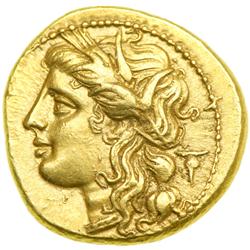 Sicily, Syracuse. Hieron II, 275-215 BC. Gold Drachm (4
