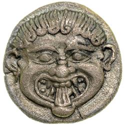 Macedon, Neapolis, c. 490-480 BC. AR Drachm (3.88 g)