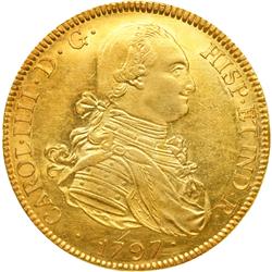 0944- Bolivia. 8 Escudos, 1797 PTS-PP (Potosi)