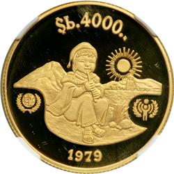 Bolivia. 4000 Pesos, 1979
