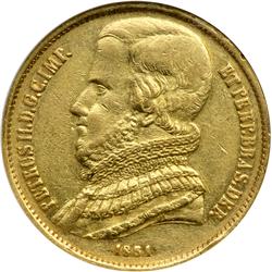 Brazil. 20,000 Reis, 1851