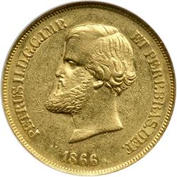 Brazil. 10,000 Reis, 1866