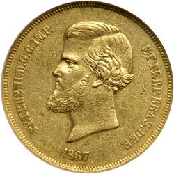 Brazil. 20,000 Reis, 1867