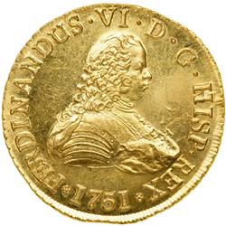 0982- Chile. 8 Escudos, 1751 So-J (Santiago)