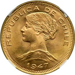 Chile. 100 Pesos, 1947-So