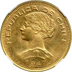 Chile. 100 Pesos, 1947