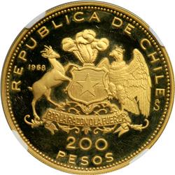 Chile. 200 Pesos, 1968