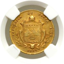 Costa Rica. 5 Pesos, 1867-GW