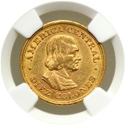 Costa Rica. 10 Colones, 1897