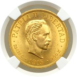 Cuba. 20 Pesos, 1915