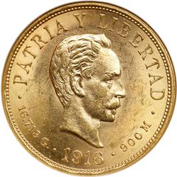 Cuba. 10 Pesos, 1916