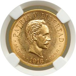 Cuba. 10 Pesos, 1916