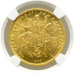 Czechoslovakia. 5 Ducats, 1929