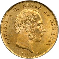 Denmark. 20 Kroner, 1877-CS
