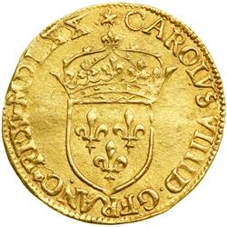France. Ecu d'or, 1570-A (Paris)