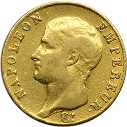 France. 40 Francs, 1806-U (Torino)