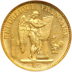 France. 20 Francs, 1875-A