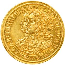 0561- German States -- Augsburg. Double Ducat, 1672