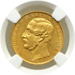 German States - Hanover. Krone, 1864-B