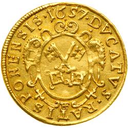 0661- Regensburg. Ducat, 1657-F