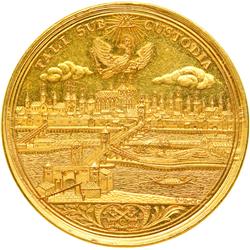 0666- German States -- Regensburg. Gold 8 Ducats, ND-IC