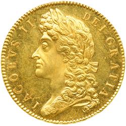 0335- Great Britain. Five Guineas, 1688