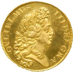 0349- Great Britain. Five Guineas , 1701