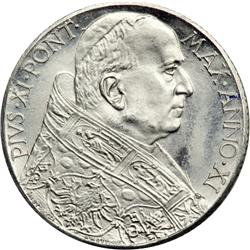 Italian States - Papal/Roman States. Platinum 100 Lire,