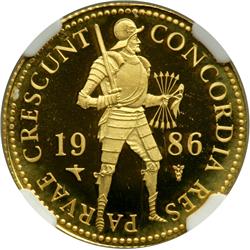 Netherlands. Ducat, 1986