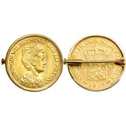 Netherlands. Pair of 10 Guldens, 1912
