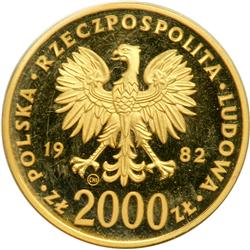 Poland. 1000 and 2000 Zlotych, 1982