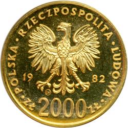 Poland. 2000 Zlotych, 1982