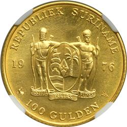 Netherlands Colonies - Surinam. 100 Gulden, 1976
