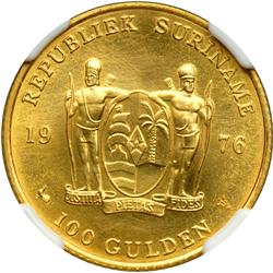 Netherlands Colonies - Surinam. 100 Gulden, 1976