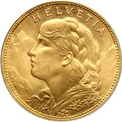 Switzerland. 100 Francs, 1925-B