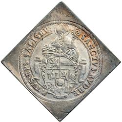 Austria - Salzburg. Klippe Taler, 1593