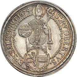 Austria - Salzburg. Taler, 1674