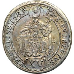 Austria - Salzburg. 15 Kreuzer, 1689