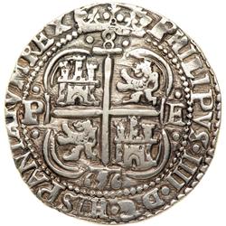 0936- Bolivia. 'Royal' 8 Reales, 1656-P-E (Potosi)