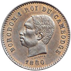Cambodia. 5 Centimes, 1860
