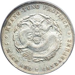 China - Kwangtung. Dollar, ND (1909-1911)