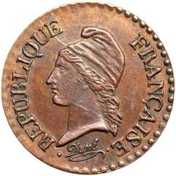 France. Essai 1 Centime, L'AN-6 A (Paris)