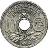 Image 1 : France. 10 Centimes, 1914-dash