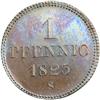 Image 2 : German States - Saxony. 1 Pfennig, 1825-S