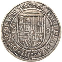 1082- Mexico. Royal 8 Reales, 1650-M0-P (Mexico City)