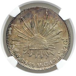 Mexico. 8 Reales, 1859-Pi MC