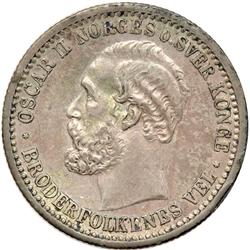 Norway. 50 Ore, 1889