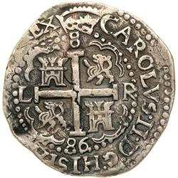 1152- Peru. Royal 8 Reales, 1686-L-R (Lima)